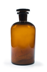Glass jars with chemicals