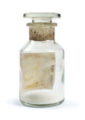 Glass jars with chemicals