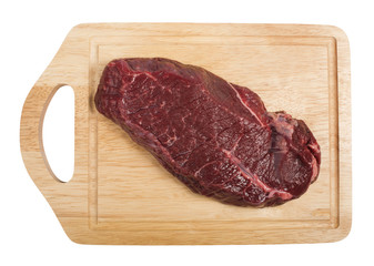Raw beef steak meat