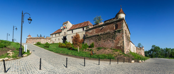 Fototapeta na wymiar Brasov medieval fortress walls, Romania