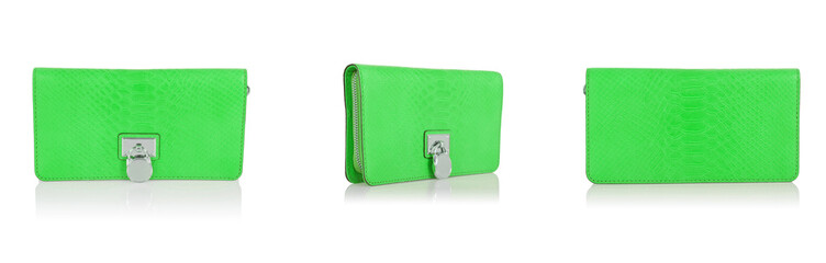 Elegant woman bag isolated on white