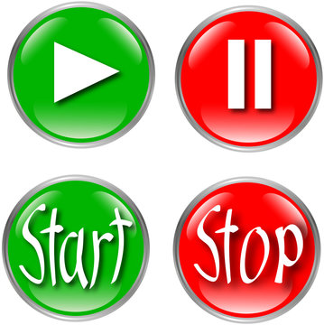 button set start stop