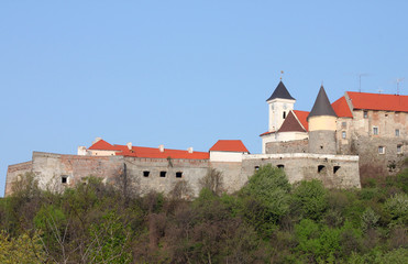 Fototapeta na wymiar medieval castle near Mukachevo, Ukraine
