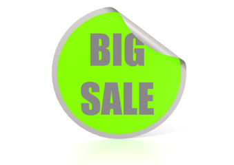 Big sale round label
