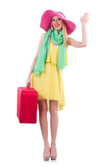 Young woman preparing for vacation