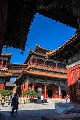 Buddhist temple in the city Beijing, China