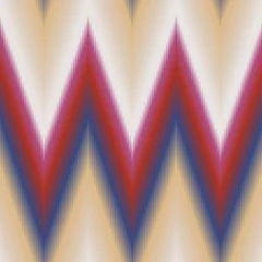 Tableaux sur verre Zigzag Motif géométrique de zigzags sans soudure
