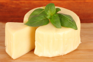 Cheese mozzarella and basil
