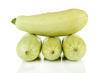 Fresh marrows, isolated on white