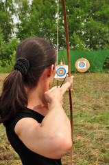 Women with bow