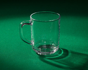 Empty glass beaker