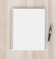 notebook and pen