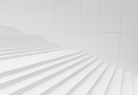 white stairs