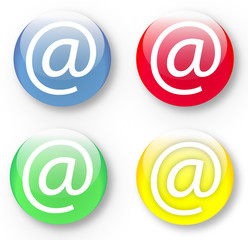 Fototapeta premium Email At icons in vector format set