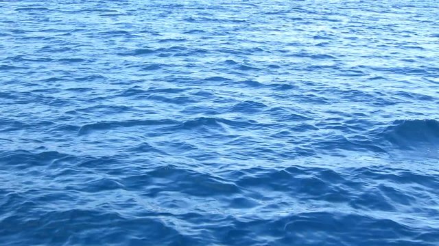 Wellen am Meer - blauer Hintergrund - Video