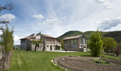 Fototapeta na wymiar luxury modern country house in Italy