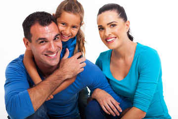 couple with their little daughter