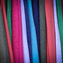 Close up hang shirts and cloths