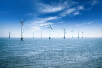 Fotobehang offshore wind farm © chungking