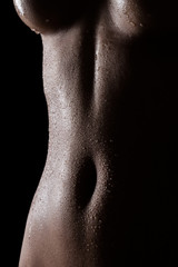 Tempting silhouette of sexy indian female