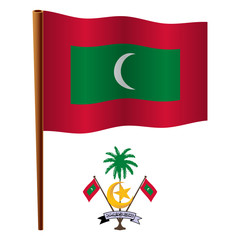 maldives wavy flag