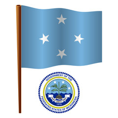 micronesia wavy flag