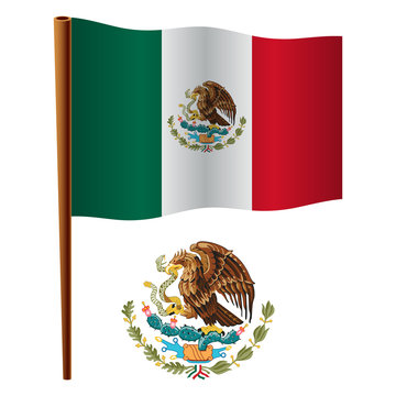 mexico wavy flag