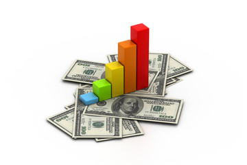 Business financial graph.