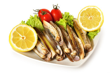 Ración de navajas.