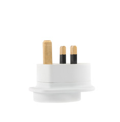 EU to UK converter plug adapter isolated
