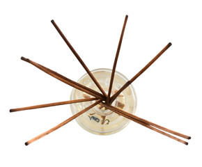 Aroma sticks in a glass flask isolated