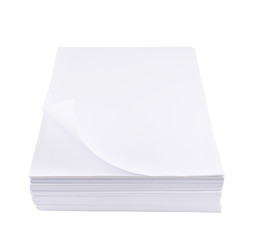 Stack of a4 size white paper sheet