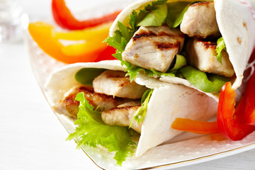 Fresh tortilla wrap