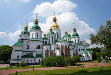 Fototapeta na wymiar Saint Sophia Cathedral w Kijowie, Ukraina