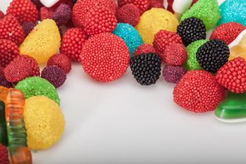 colorful candies as a background