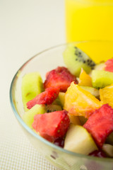 salad with fresh fruits and berries