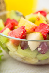 salad with fresh fruits and berries