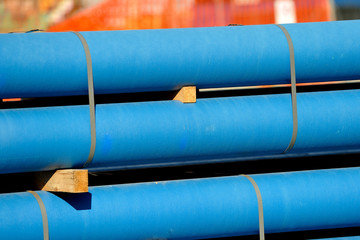 Tubazioni di cantiere di costruzione