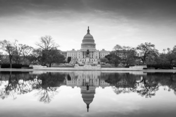 The United States Capitol building in Washington DC, sunrise - Powered by Adobe