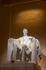Abraham Lincoln monument in Washington, DC