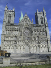 Fototapeta premium Nidaros Cathedral in Trondheim, Norway