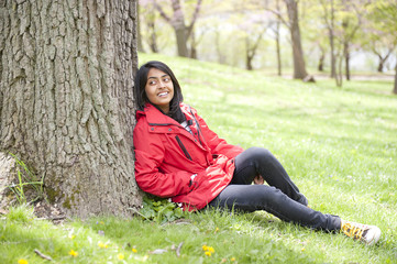 teenage girl in outdoors