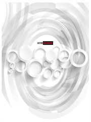 Vector circle Abstract web design bubble, vector