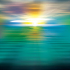 abstract background with sea sunrise