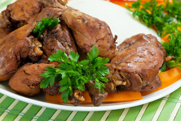Delicious chicken with vegetables