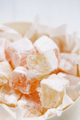 turkish sweet delight, rose and yellow