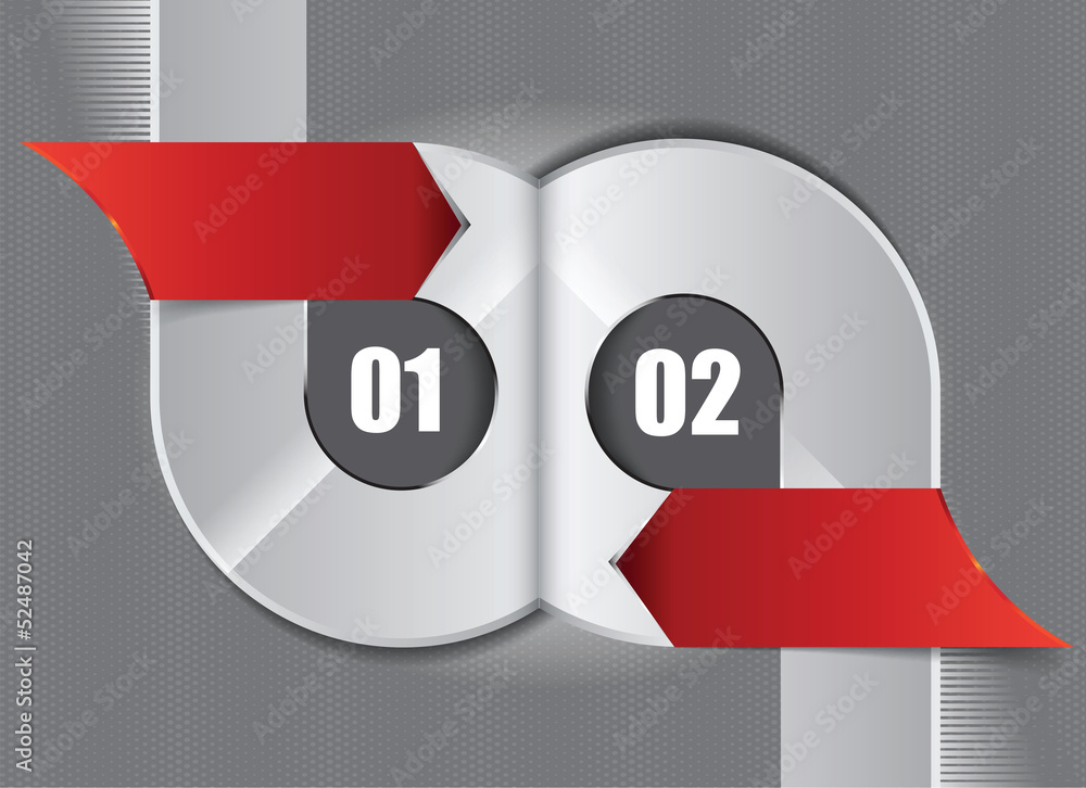 Aufkleber Abstract background with two spaces for text