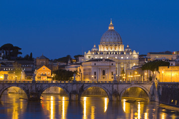Fototapeta na wymiar Vatican at night, Rome