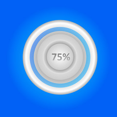 User interface knob for media player