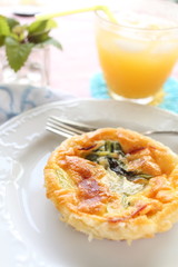 spinach and bacon quichi